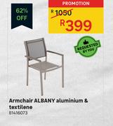 Albany Aluminium & Textilene Armchair