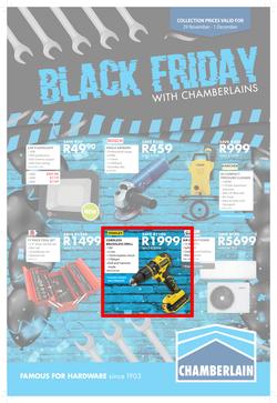 Chamberlains : Black Friday (29 Nov - 1 Dec 2019), page 1