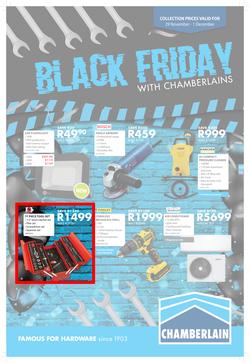 Chamberlains : Black Friday (29 Nov - 1 Dec 2019), page 1