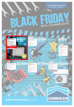 Chamberlains : Black Friday (29 Nov - 1 Dec 2019), page 1