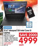 Lenovo 15.6" ideapad 110 Intel Core i3 Laptop