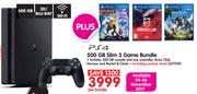 PS4 500GB Slim 3 Game Bundle