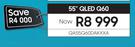 Samsung 55" QLED Q60 Television QA55Q60DAKXXA