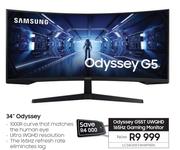 Samsung 34" Odyssey G55T UWQHD 165Hz Gaming Monitor LC34G55TWWPXEN