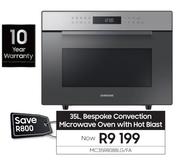 Samsung 35L Bespoke Convection Microwave Oven With Hot Blast MC35R8088LG/FA