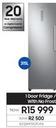 Samsung 315L 1 Door Fridge/1 Door Freezer With No Frost Refined Steel RZ32M71107F/FA