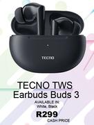 Tecno TWS Earbuds Buds 3