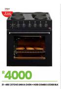 Univa Oven + Hob BLK Stove Combo U336B 21-480