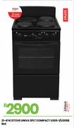Univa 3 Plate Compact BLK Stove U305-1/U305B 21-474