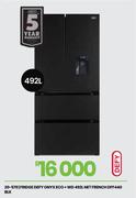 Defy 492L Net French Onyx Eco + WD Blk Fridge DFF440 20-579