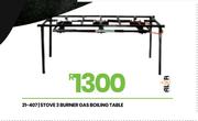 Alva 3 Burner Gas Boiling Table Stove 21-407