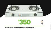 Alva 2 Burner S/Steel Gas Stove GCS04 21-518