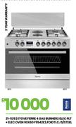 Ferre 4 Gas Burner 2 Elec PLT + Elec Oven 90 x 60 S/S Stove F9S42E3.FDIDTLC.I 21-525