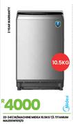 Midea 10.5Kg T/L Titanium W/Machine MA200W105/G 22-341