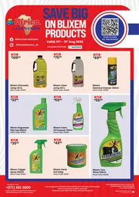 Africa Cash & Carry : Save Big On Blixem Products (1 August - 31 August 2024)