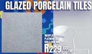 Glazed Porcelain Tiles 1NEOPLASKYPOL600 Platinum Sky 600 x 600mm-Per Sqm