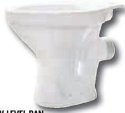 White Ceramic Low Level Pan