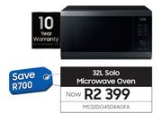 Samsung 32L Solo Microwave Oven MS32DG4504AGFA
