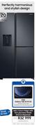 Samsung 602L 3 Door Fridge With Non Plumbed Water & Ice Dispenser RS65R5691B4/FA