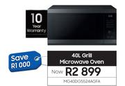 Samsung 40L Grill Microwave Oven MG40DG5524AGFA