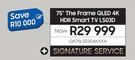 Samsung 75" The Frame QLED 4K HDR Smart TV LS03D QA75LS03DAKXXA