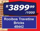 Rooibos Travetine Bricks 48442-Per 1000