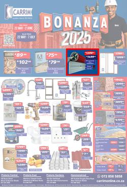 K Carrim Builders Mecca : Bonanza 2025 (22 May - 07 July 2025), page 1