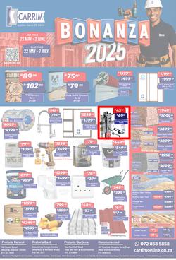 K Carrim Builders Mecca : Bonanza 2025 (22 May - 07 July 2025), page 1