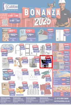 K Carrim Builders Mecca : Bonanza 2025 (22 May - 07 July 2025), page 1