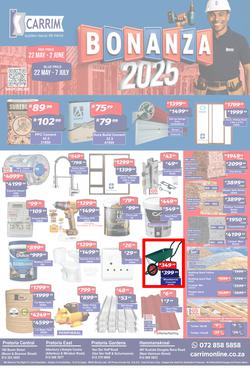 K Carrim Builders Mecca : Bonanza 2025 (22 May - 07 July 2025), page 1