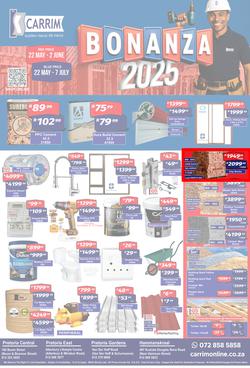 K Carrim Builders Mecca : Bonanza 2025 (22 May - 07 July 2025), page 1