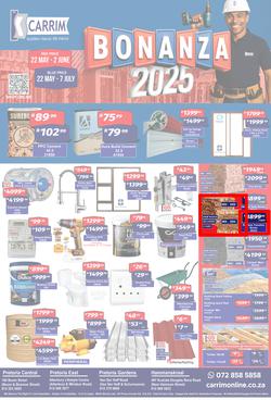 K Carrim Builders Mecca : Bonanza 2025 (22 May - 07 July 2025), page 1