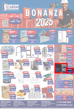 K Carrim Builders Mecca : Bonanza 2025 (22 May - 07 July 2025), page 1