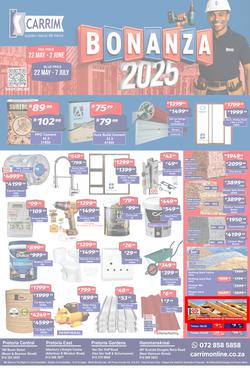 K Carrim Builders Mecca : Bonanza 2025 (22 May - 07 July 2025), page 1