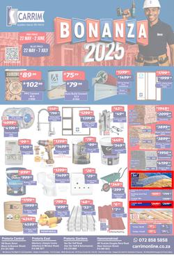 K Carrim Builders Mecca : Bonanza 2025 (22 May - 07 July 2025), page 1