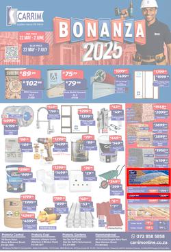 K Carrim Builders Mecca : Bonanza 2025 (22 May - 07 July 2025), page 1