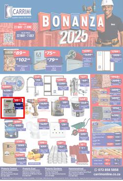 K Carrim Builders Mecca : Bonanza 2025 (22 May - 07 July 2025), page 1