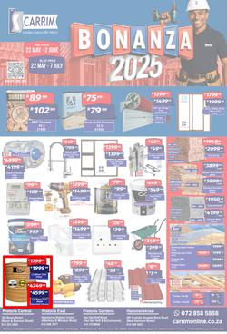 K Carrim Builders Mecca : Bonanza 2025 (22 May - 07 July 2025), page 1