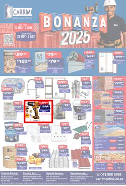 K Carrim Builders Mecca : Bonanza 2025 (22 May - 07 July 2025), page 1