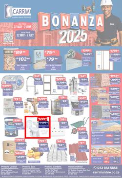 K Carrim Builders Mecca : Bonanza 2025 (22 May - 07 July 2025), page 1