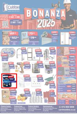 K Carrim Builders Mecca : Bonanza 2025 (22 May - 07 July 2025), page 1