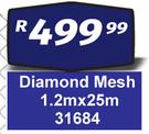 Diamond Mesh 1.2m x 25m 31684