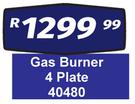 Gas Burner 4 Plate 40480