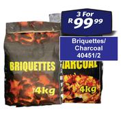Briquettes/Charcoal 40451/2-For 3