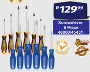 Ingco Screwdriver 6 Piece 48000/45431