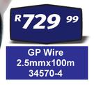 GP Wire 2.5mm x 100m 34570-4