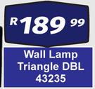 Wall Lamp Triangle DBL 43235