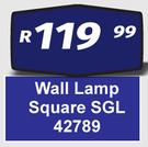 Wall Lamp Square SGL 42789