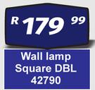 Wall Lamp Square DBL 42790
