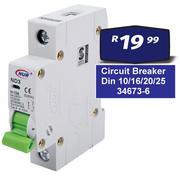 Circuit Breaker Din 10/16/20/25 34673-6